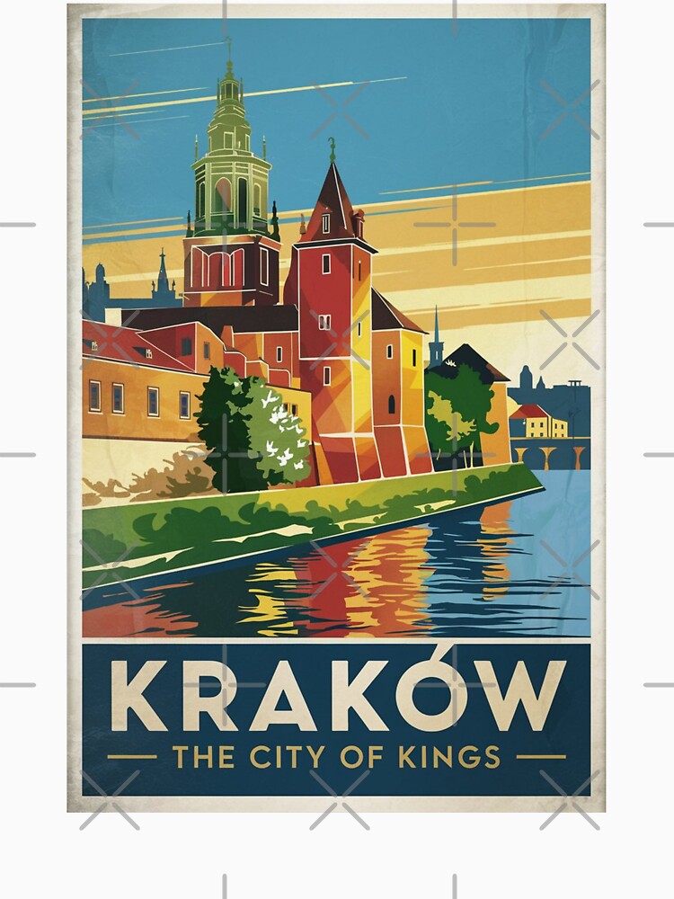 Krakow Vintage Travel Poster by TravelerRat