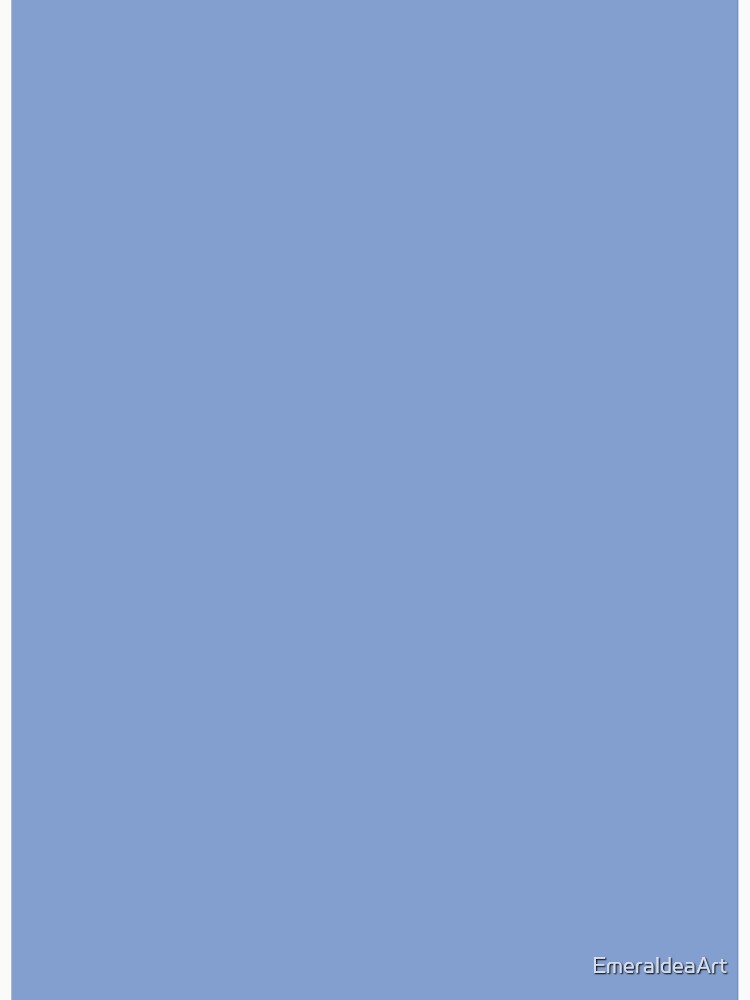 Pure Wisteria Blue – Minimalist Solid Color by EmeraldeaArt