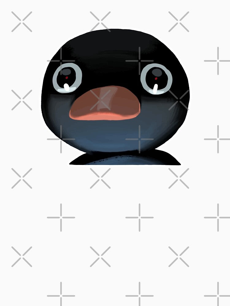 Terrified Pingu Meme (Light Pink BG) by FilipeFerreira