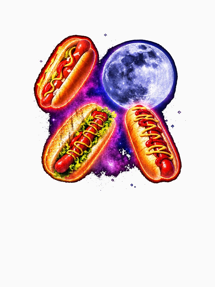 Vintage Retro Hot Dog Moon, Unisex Graphic, Dog In Me, Oversized Y2k Top, Funny by idtanerdsand