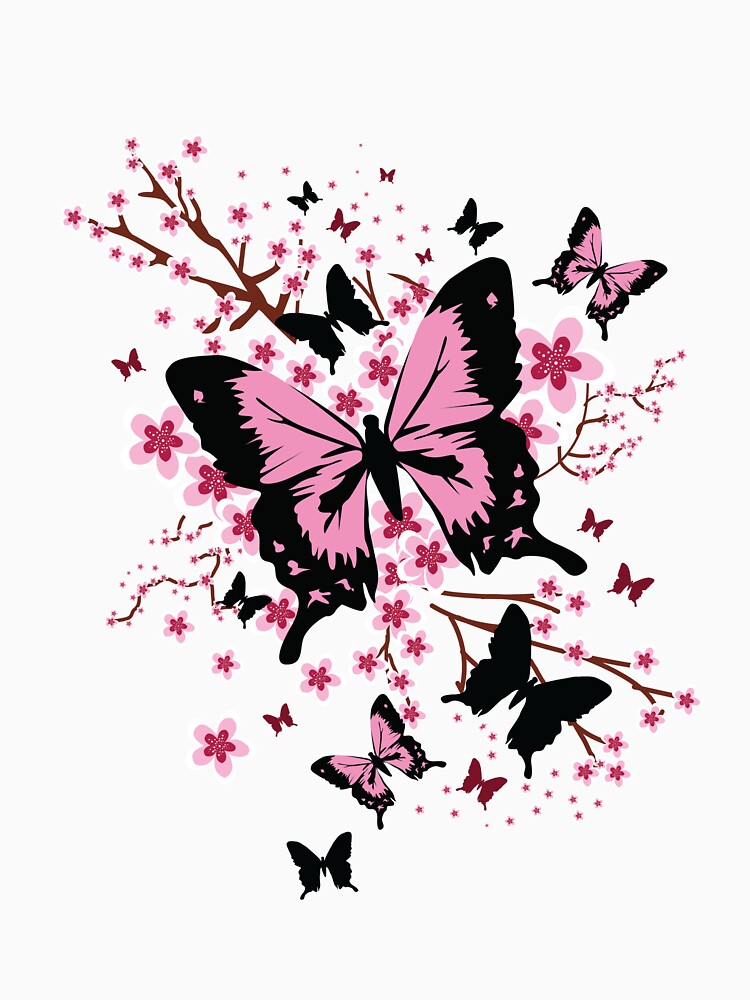 CHERRY BLOSSOM BUTTERFLY by Vishakha Sabharwal