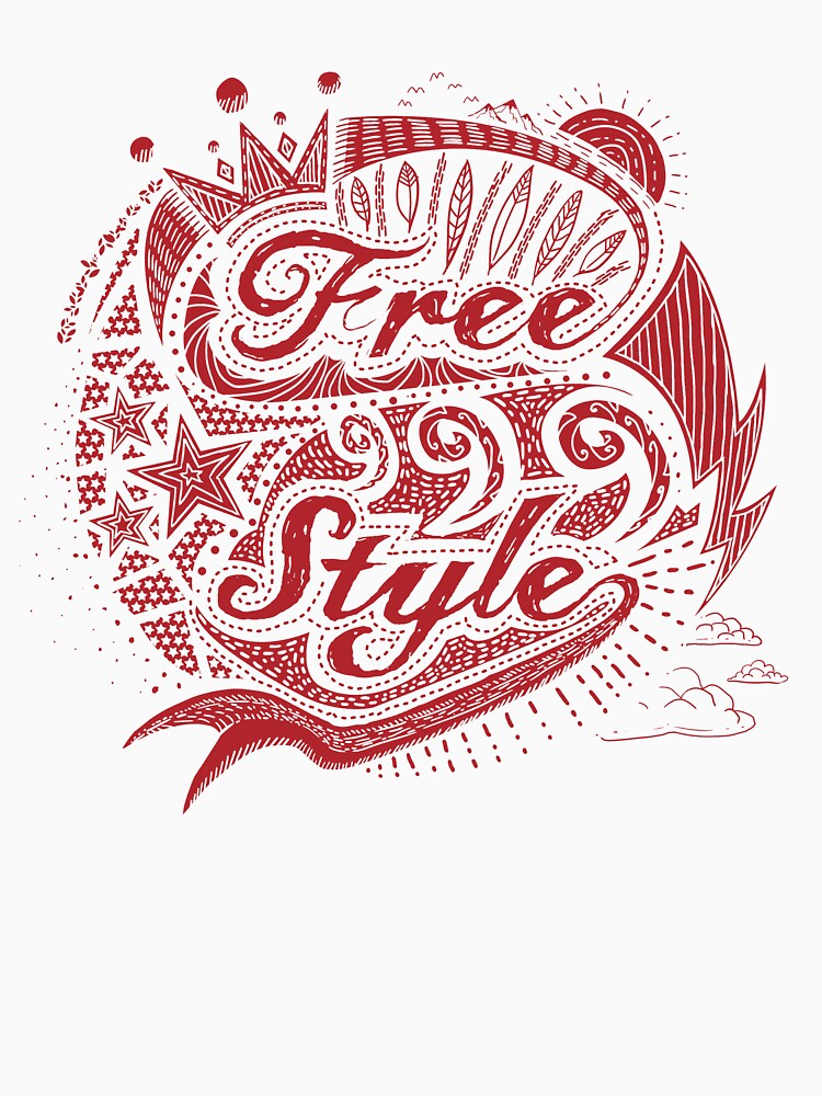 embroidery iron patch textured graphic artwork - free style drawing typography sketch doodle logo badge emblem by hayrpictures