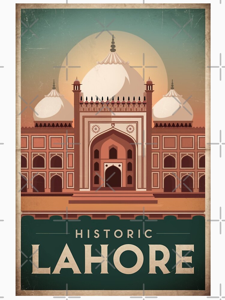 Lahore Vintage Travel Poster by TravelerRat