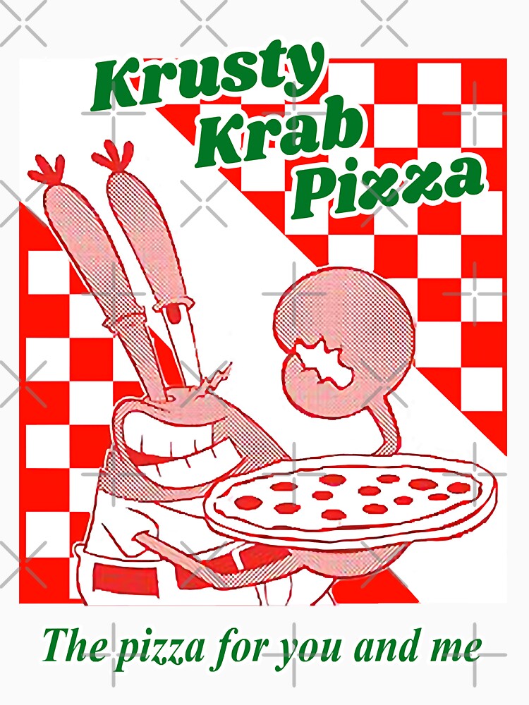 Women Men Krusty Krab Pizza Awesome For Movie Fan by Harperscott