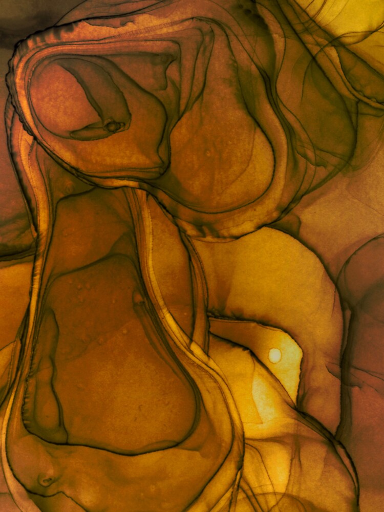 Abstract liquid art alcohol ink, liquid marble art design, abstract marble art, liquid art, brown watercolor by ZeinabTaha