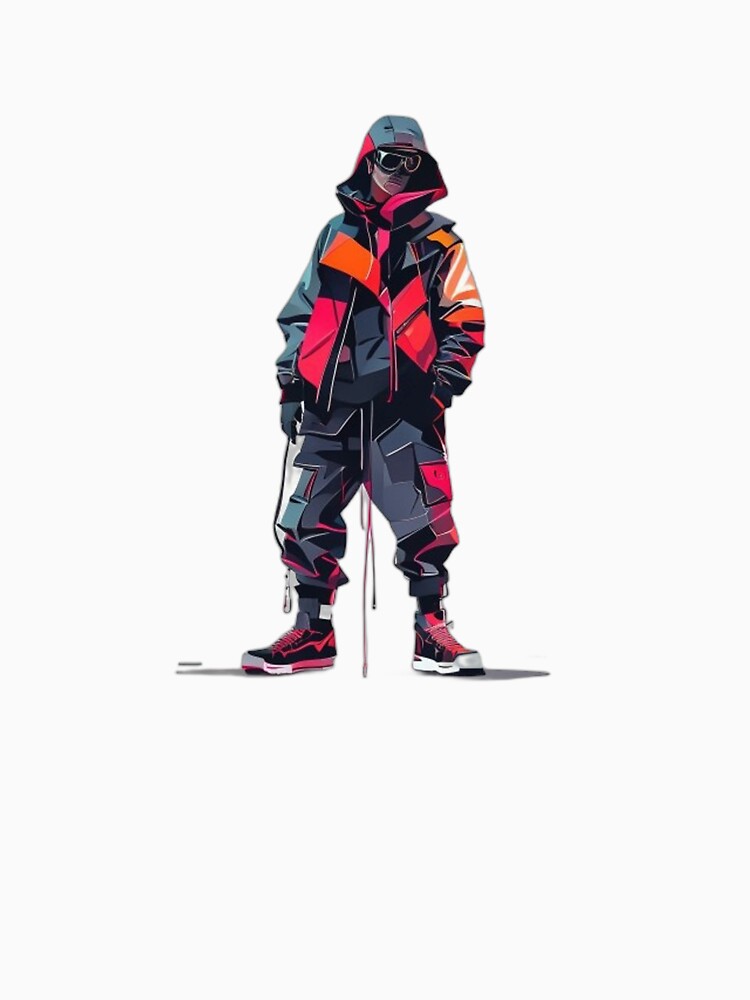 Cyberpunk Streetwear Minimal Flat Design by Shadow-Stone