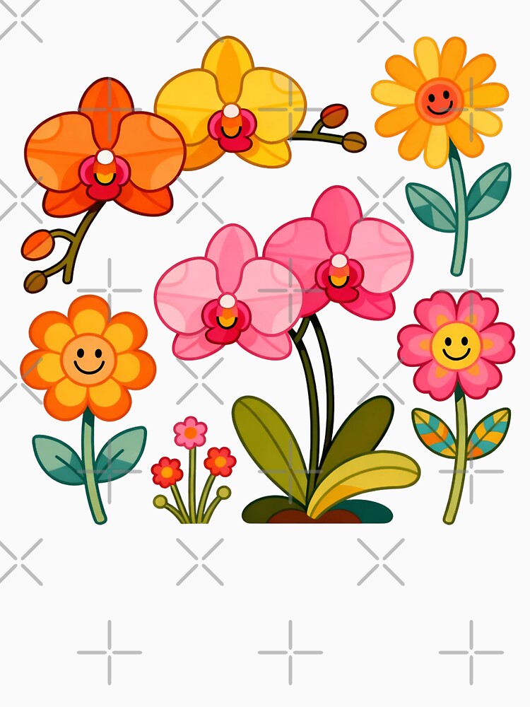 Orchids Retro by Arty Art
