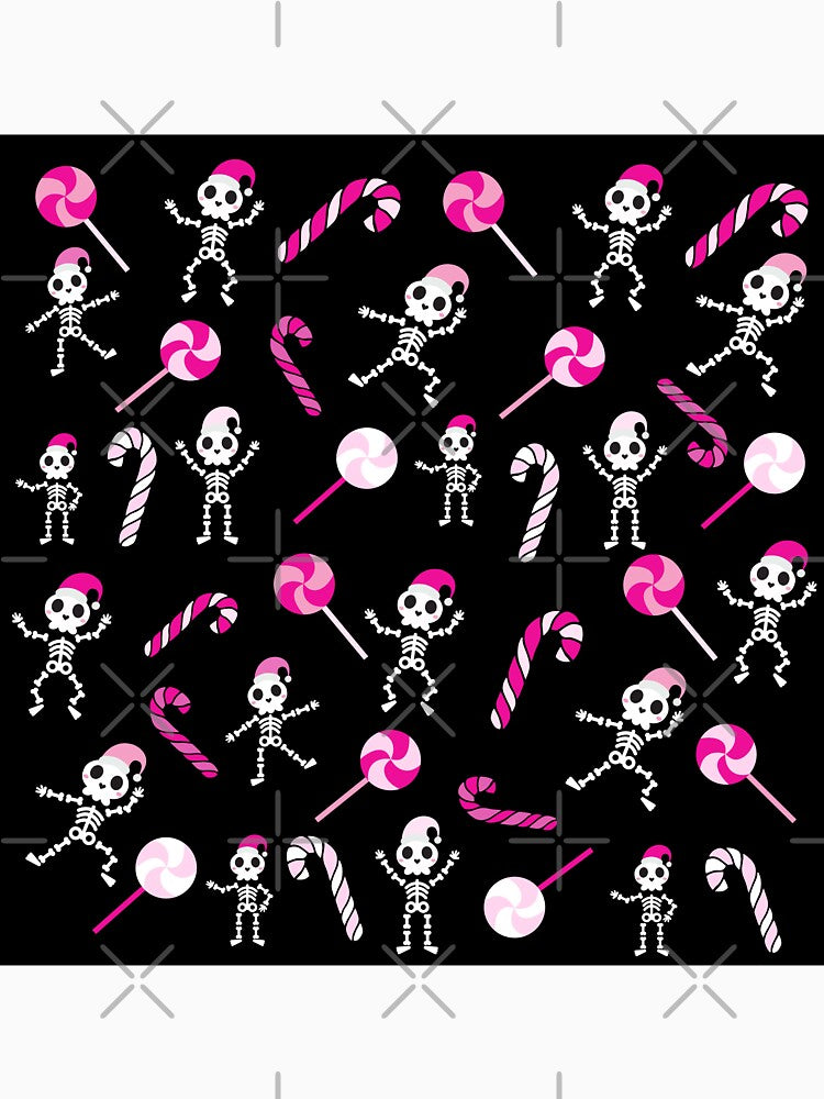 Pastel Goth Santas Skeletons and Christmas Candies by ApplesCinnamon