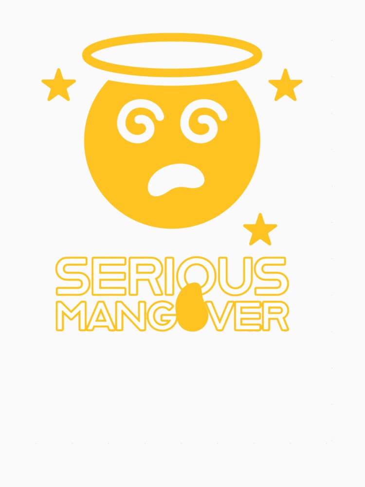 Serious Mangover Mango Pun Graphic Design by DouglasyReynol