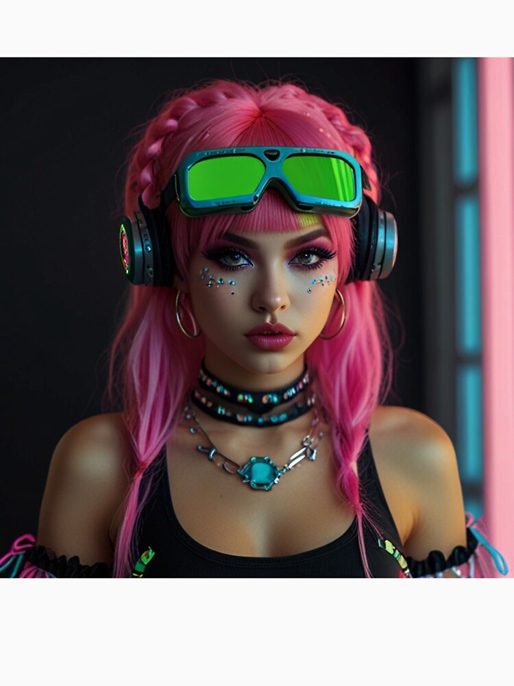 Spectral Decora Kawaii Cyber Aesthetic | Anime Cyberpunk Artwork by Joy-boy-op