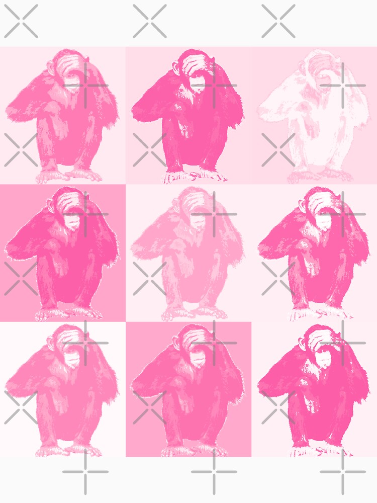 Monkeys Pink by paivihollander