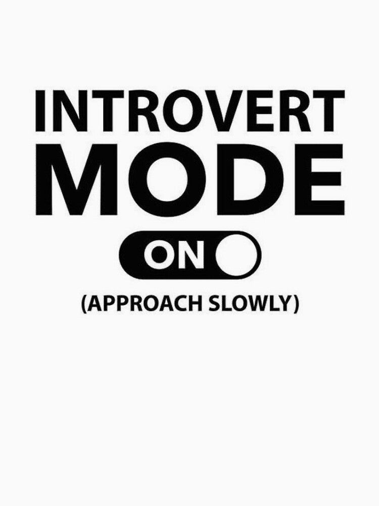 Introvert Mode On Shirt – Funny Introvert Warning Tee (Approach Slowly Minimal Design by VoltStudio