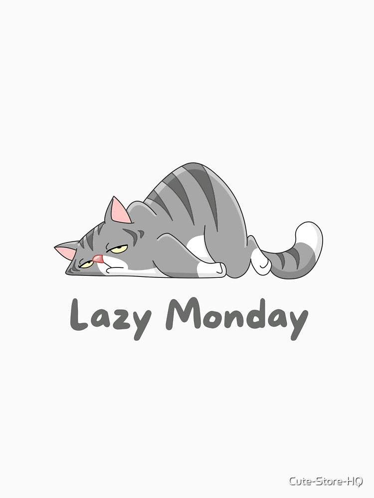 Lazy Monday Cat by Cute-Store-HQ