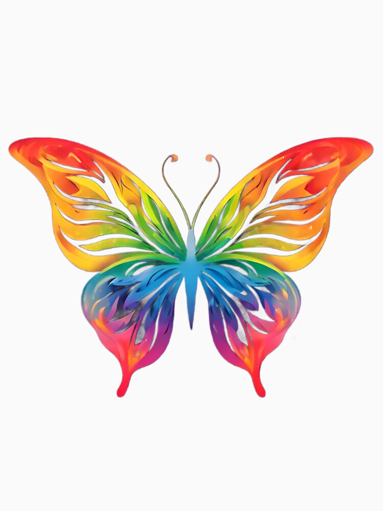 Simple Rainbow Butterfly by ArtByFrancis