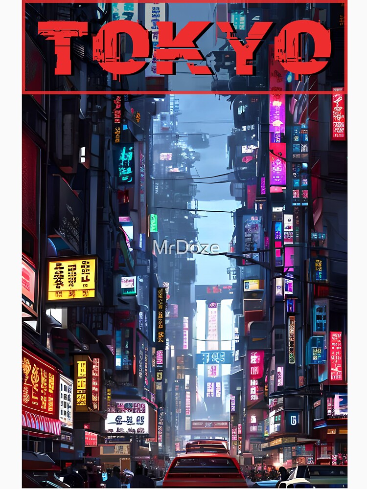 Japanese Street Cyberpunk Tokyo Streetwear by MrDoze