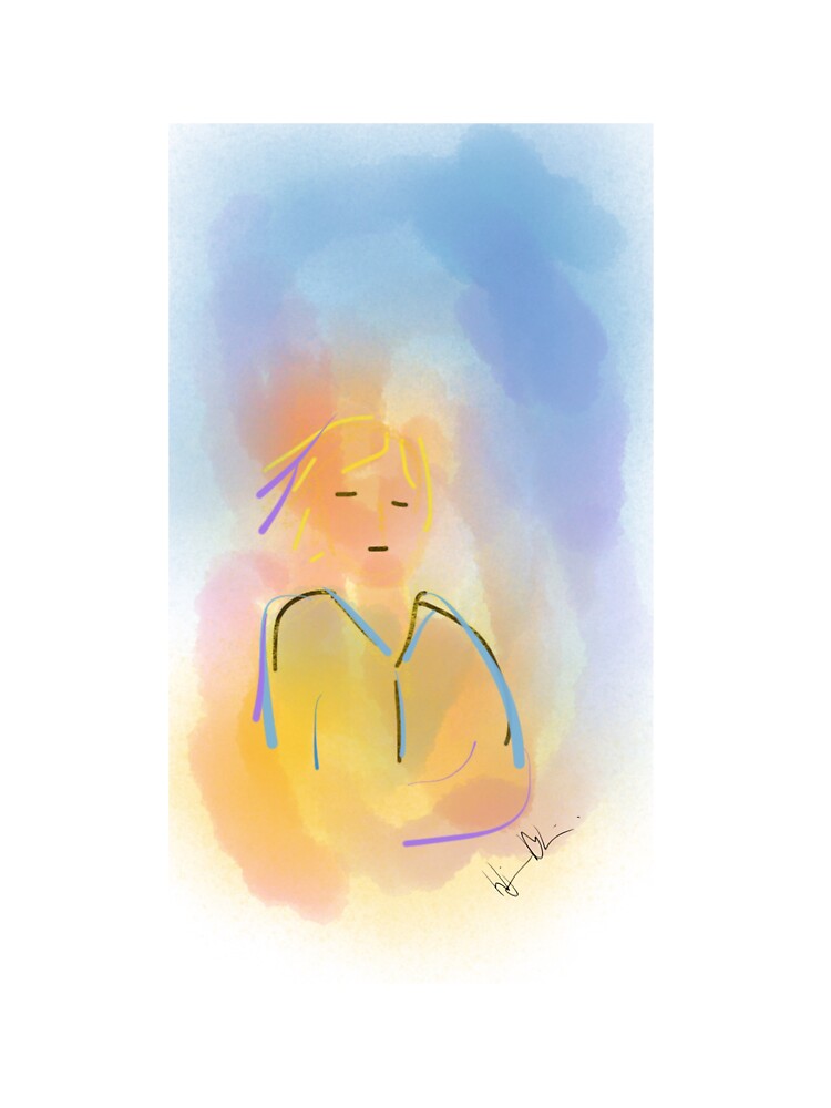 Girl - Soft Painting 014 by Hjortur