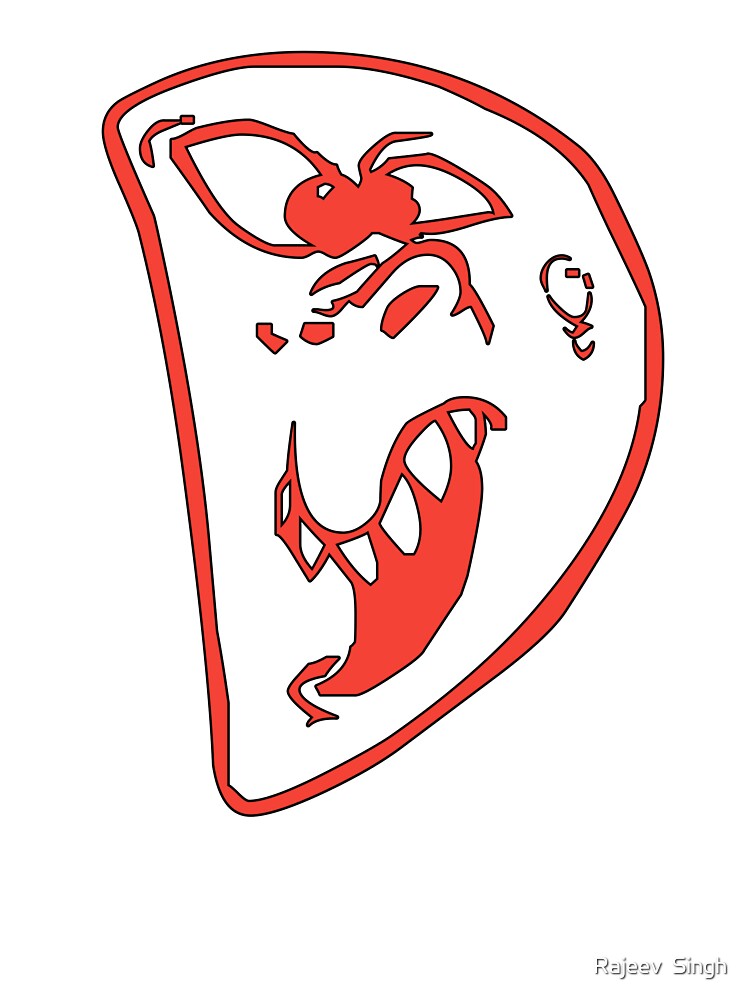Scary Initial Monogram D by Rajeev  Singh