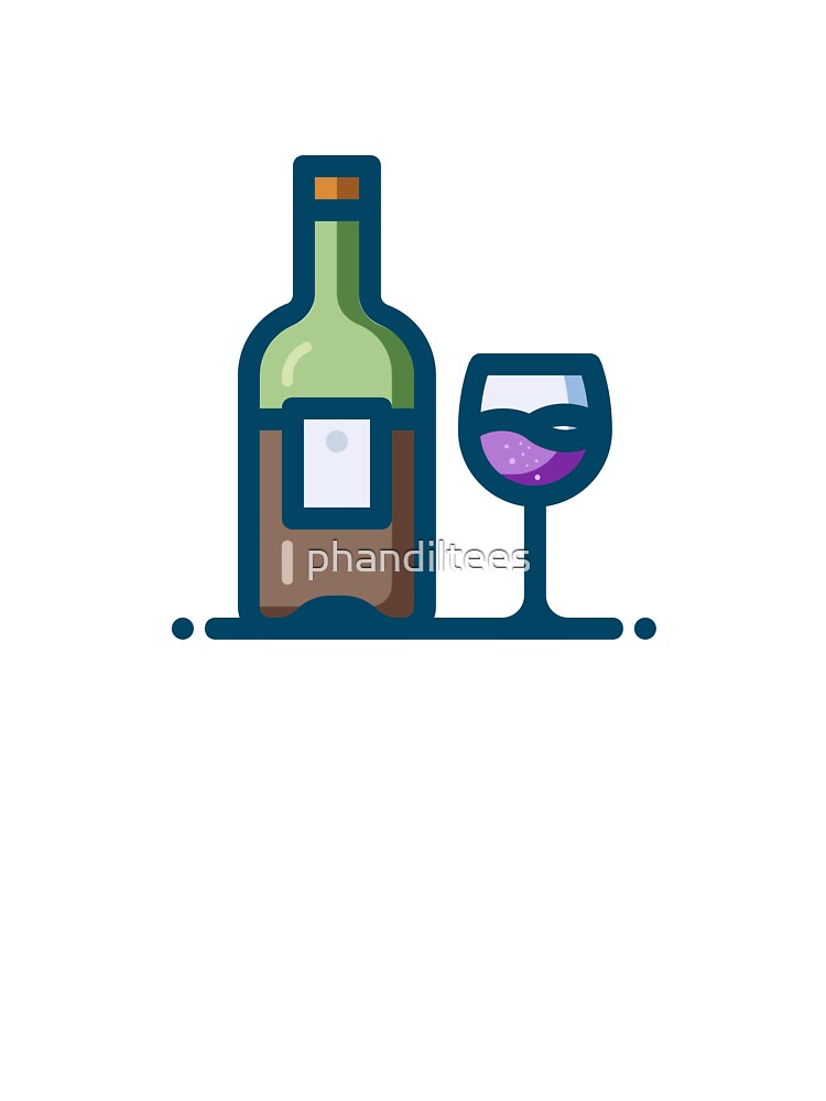 Wine Sticker by DoodleDashCollective