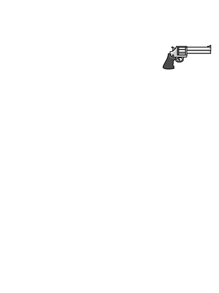 Revolver Gun Pocket Patch T-Shirt for Men and Women by AllStarMerch