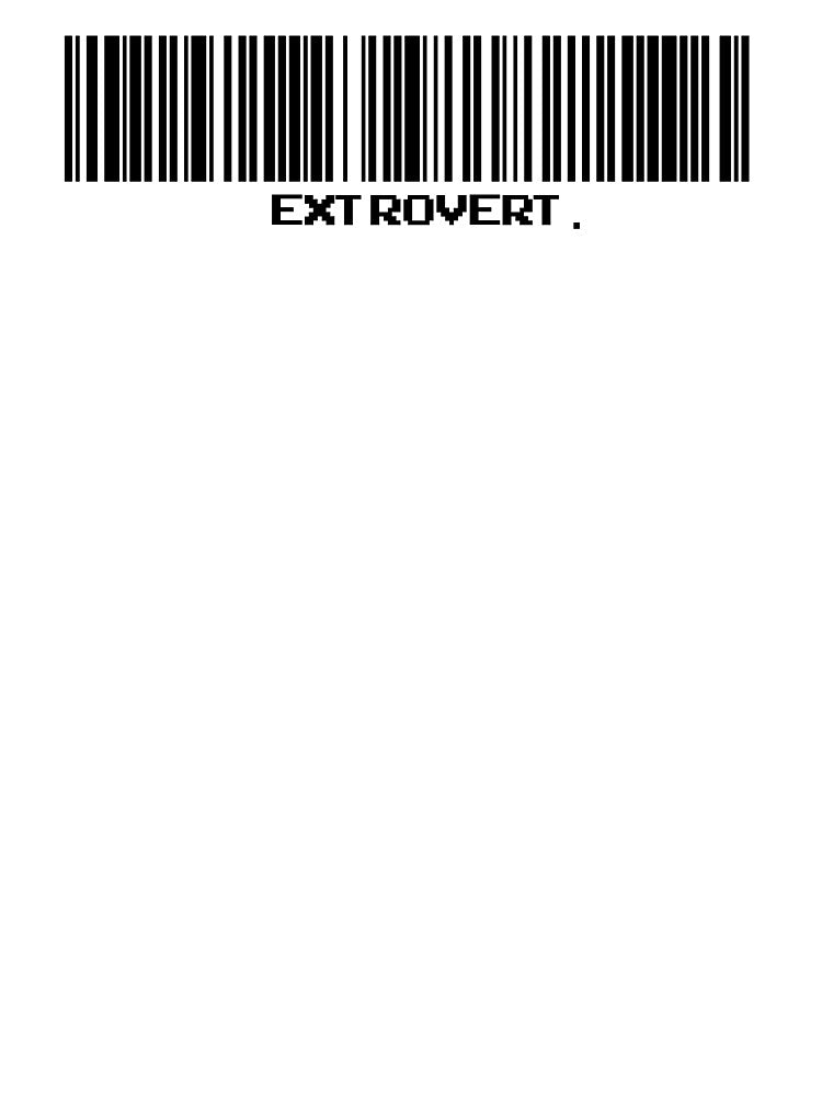 Extrovert Barcode by AceLlama