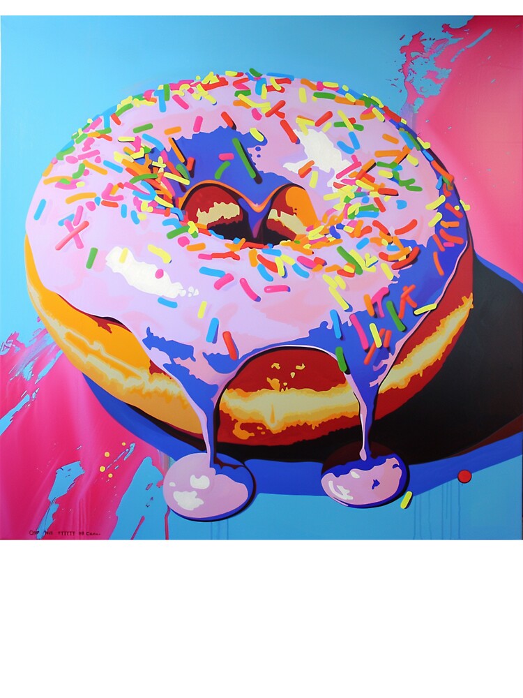 Iced Donut Pop Art 2 by AstroRisq