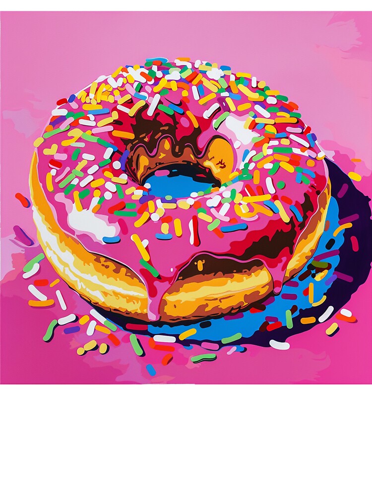 Iced Donut Pop Art 20 by AstroRisq