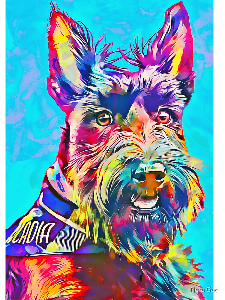 Custom Dog iphone case by Nora Gad