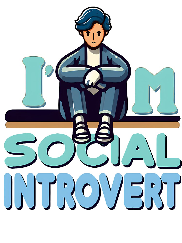 I'm Social Introvert, typography by maxmaj