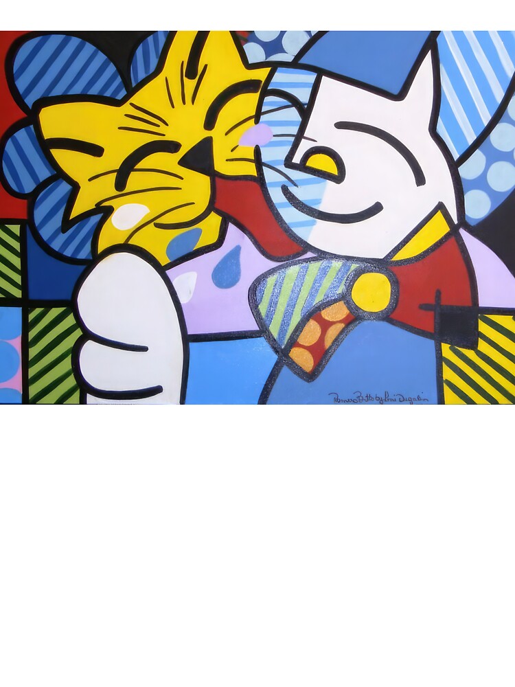 Romero Britto - Romero Britto- Romero Britto-Joyful Pop Art Dreams – Colorful Romero Britto Inspired Illustration - Romero Britto Poster by Romero Britto