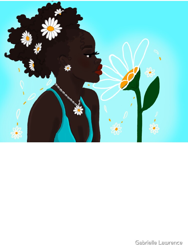 Flower Melanin Cartoon by Gabrielle Lawrence