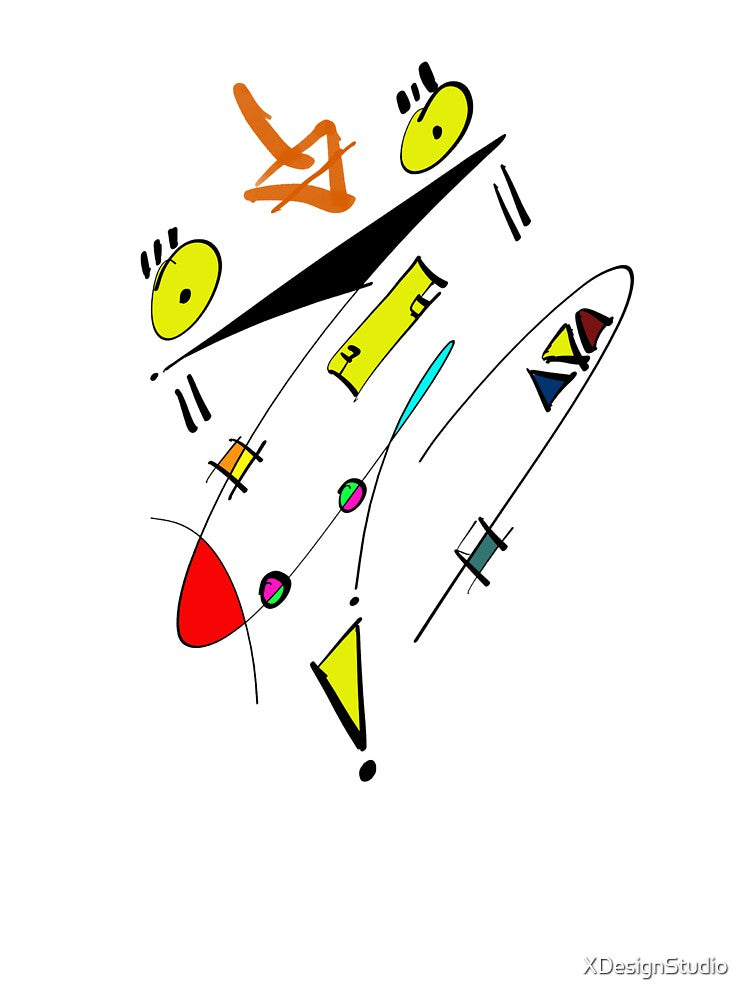 Chaotic Harmony Abstract Geometric Shapes by XDesignStudio
