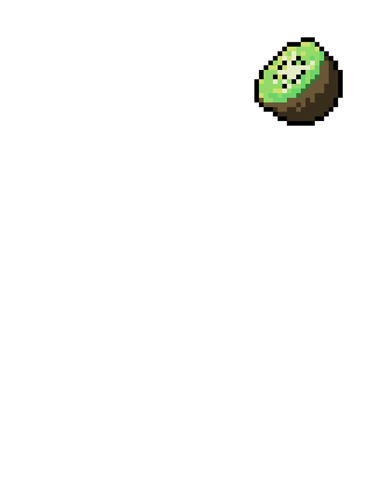 Pixel Kiwi Slice - pixel food art by LittleFoodShop