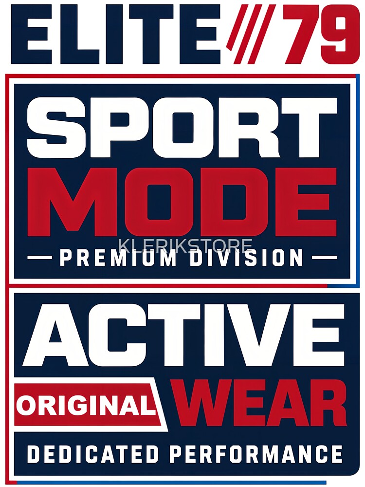 Elite 79 Sport Mode Premium Devision Active Original Wear Dedicated Performance Blue by KLERIKSTORE