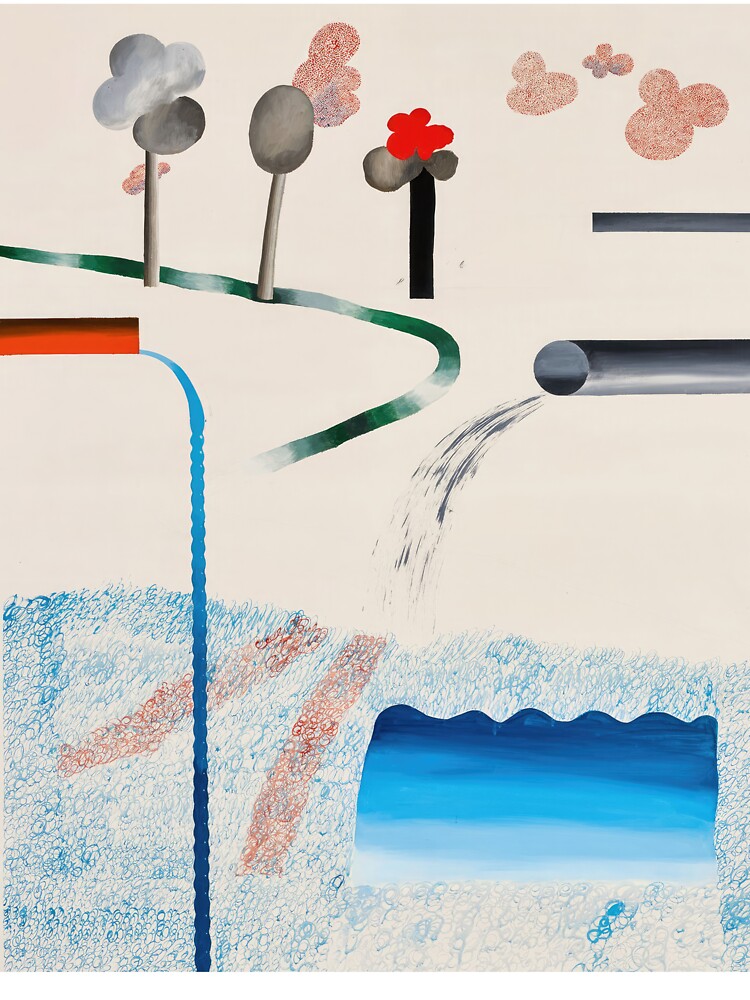 David Hockney - David Hockney - David Hockney (69) - Vibrant California Pool – Pop Art Print Inspired by David Hockney by KirstenShShop