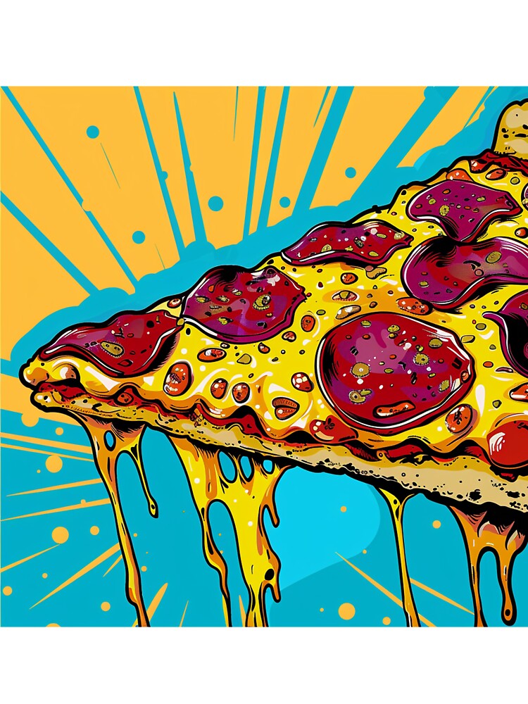 Pizza Pop Art 3 by AstroRisq