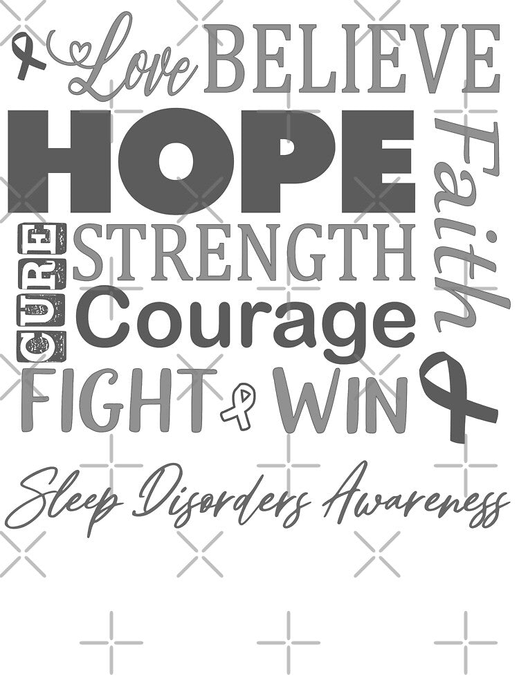 Love Believe Hope Sleep Disorders Awareness by largellie