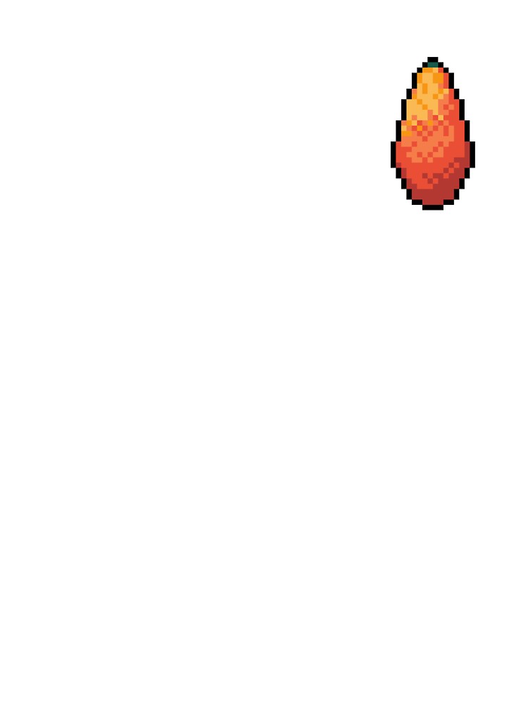 Pixel Papaya - pixel food art by LittleFoodShop