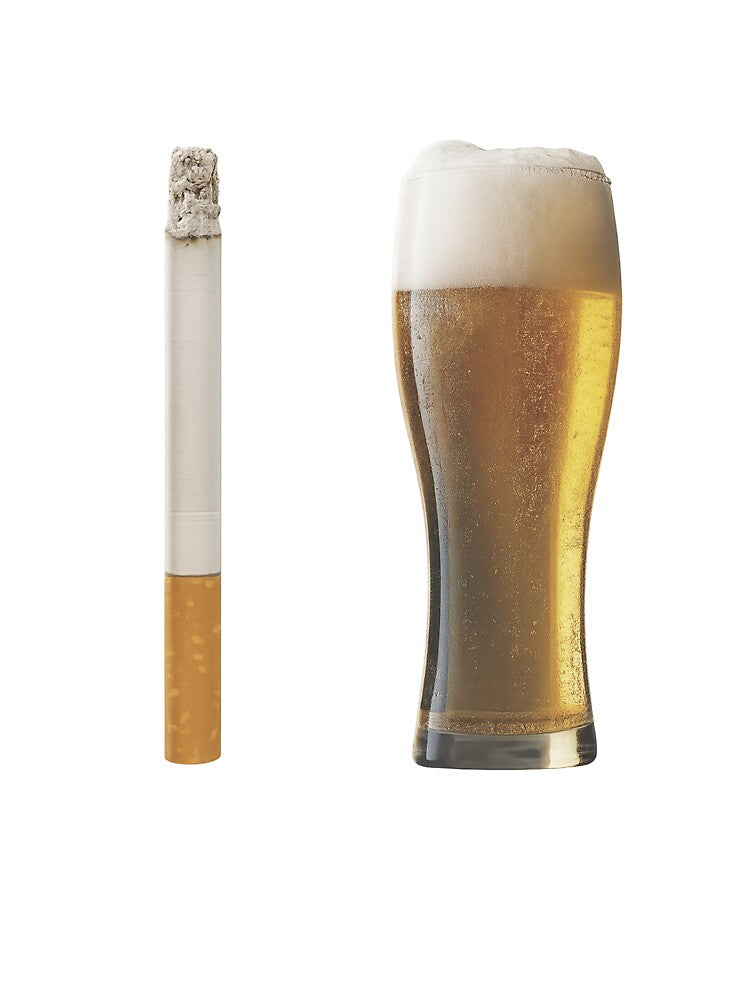 Beer and Cigarette Aesthetic Edgy Party Design by margamPagenberg