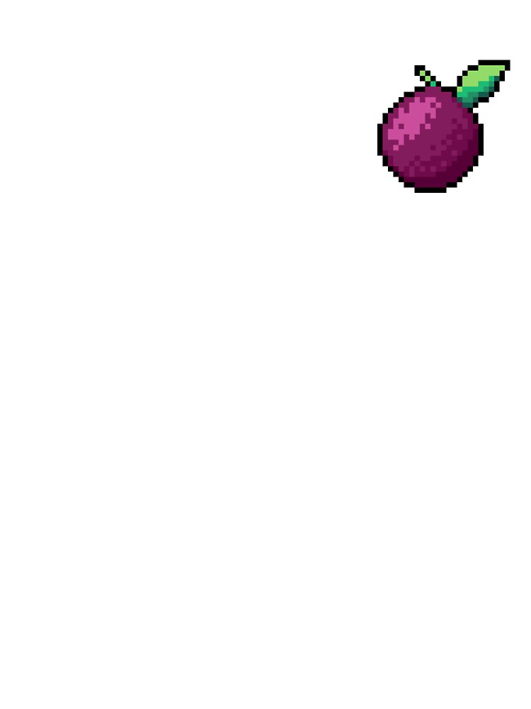 Pixel Passion Fruit - pixel food art by LittleFoodShop