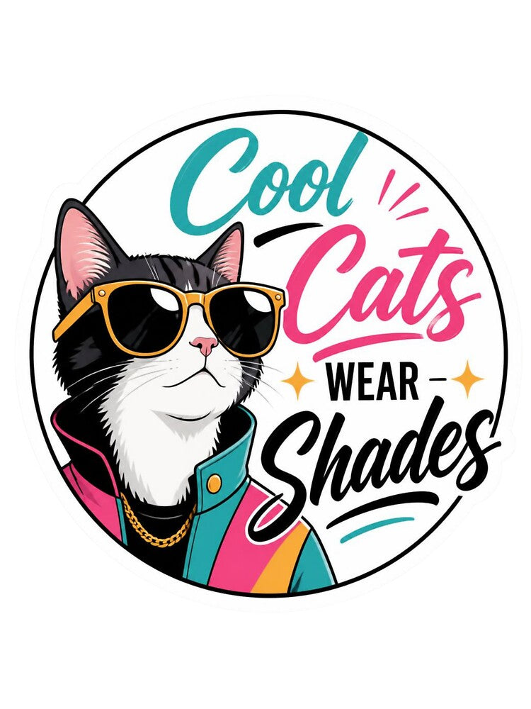 Chillin stylish cool Cat by JC Art Creations