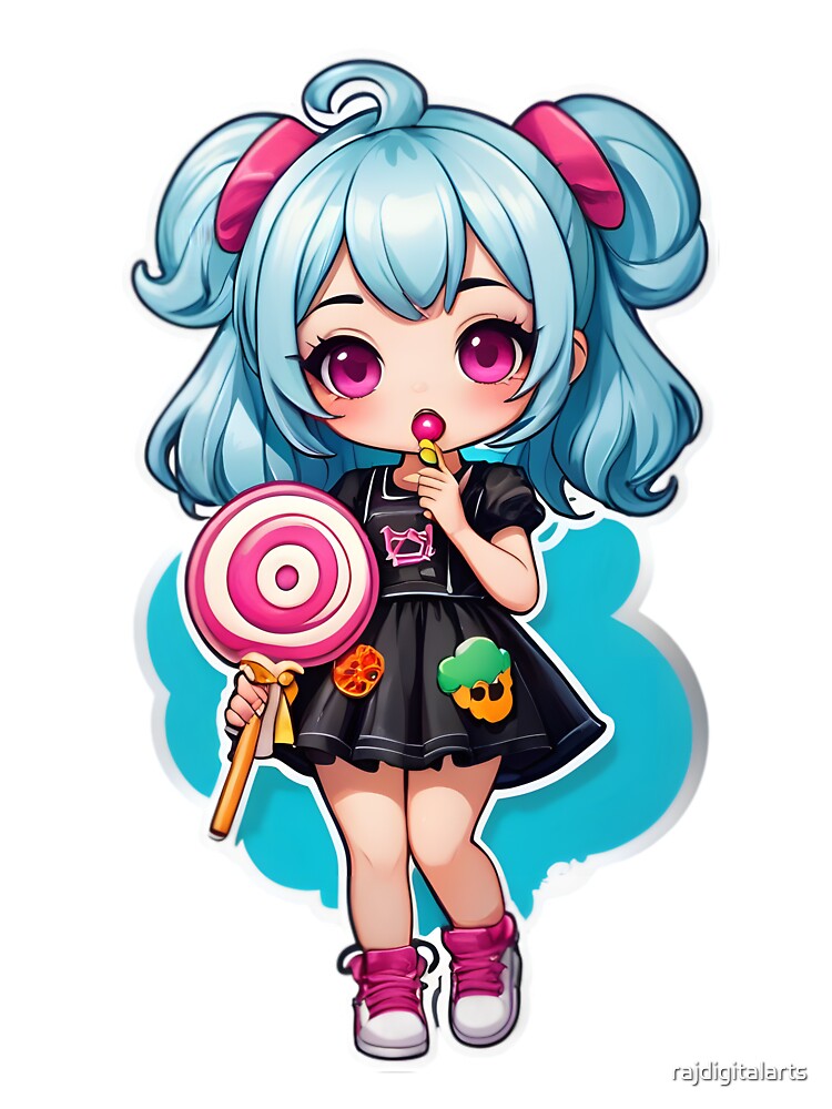 anime goth girl by rajdigitalarts