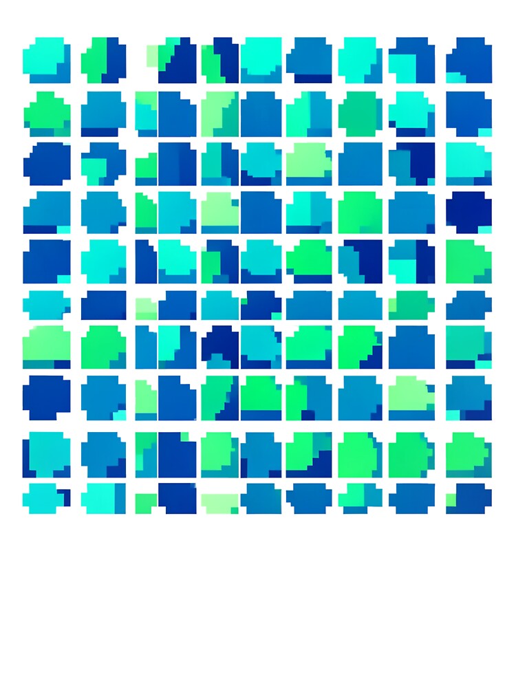 Retro Pixel Art Abstract Shapes by Bloomkept