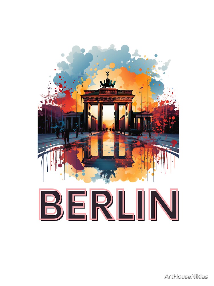 Pop Art Berlin Brandenburg Gate by ArtHouseNiklas