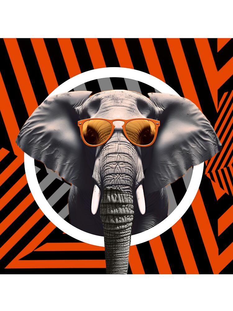 Pop Art cool Elephant design by Wiidoo
