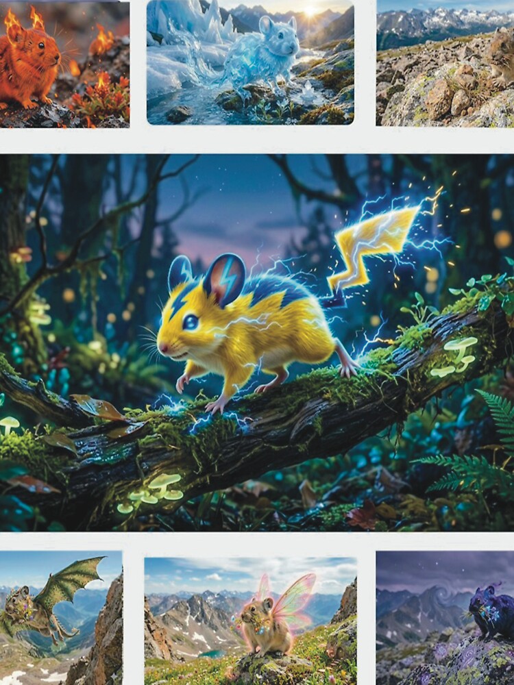 Elemental Pikas by Karen Persephone