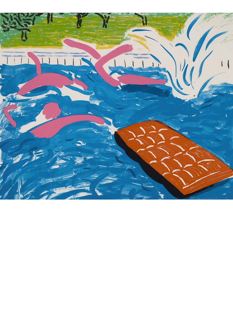 David Hockney - David Hockney - David Hockney (27) - Vibrant California Pool – Pop Art Print Inspired by David Hockney by KirstenShShop