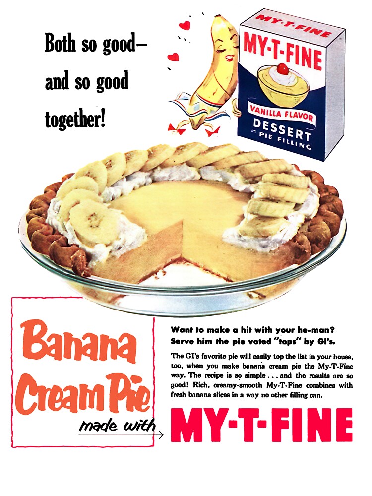 BANANA CREAM PIE by ThrowbackAds