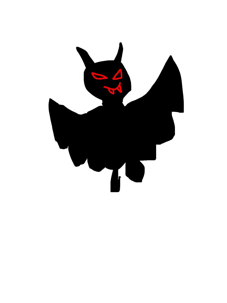 Evil bat by roselily1111