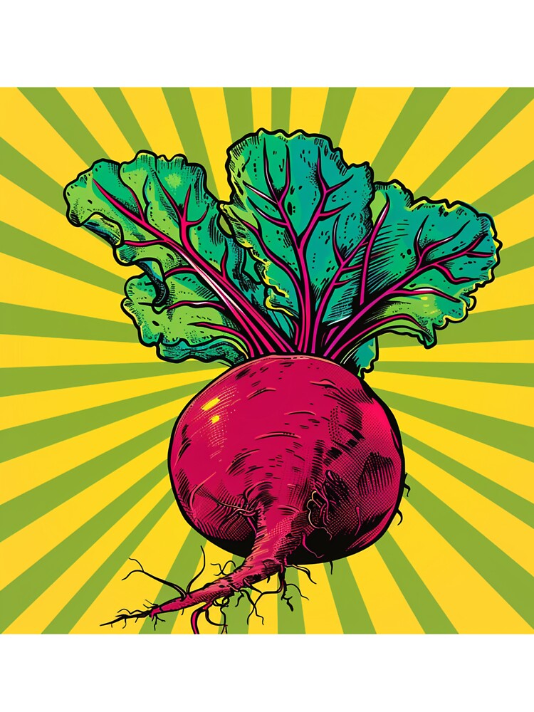 Beetroot Pop Art 1 by AstroRisq