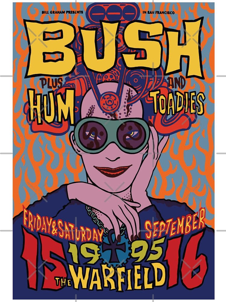 Bush - Warfield 1995 Psychedelic Show: British Grunge on Fire by rockfanatic